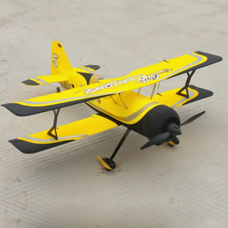 Dynam Pitts Python Model 12 Yellow 4S RC Aerobatic 3D Sport Biplane