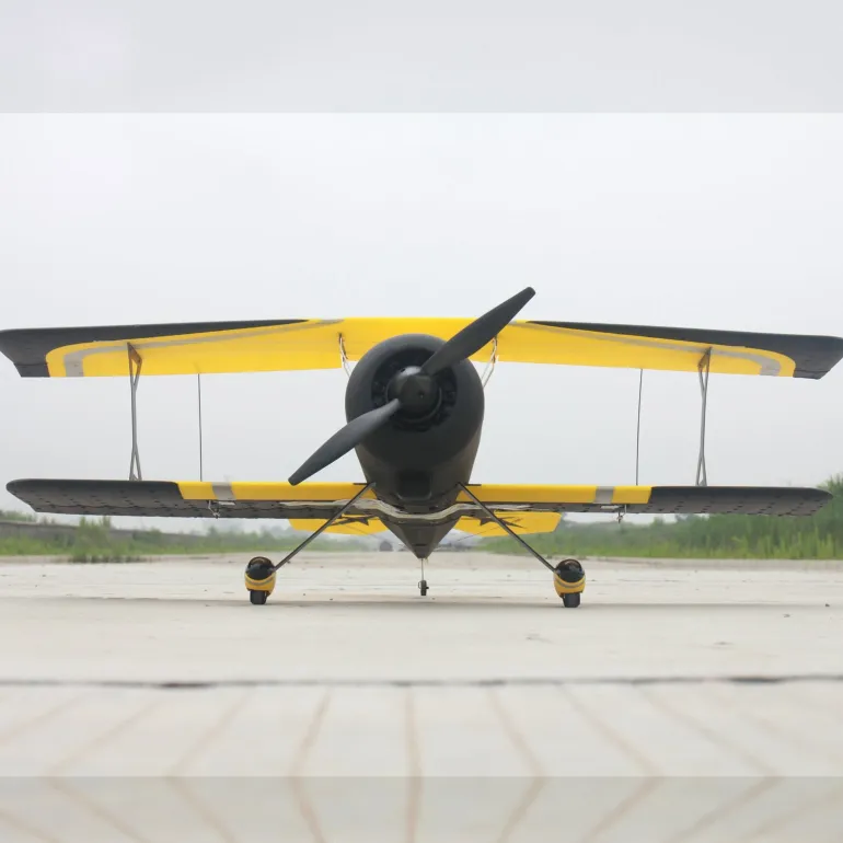 Dynam Pitts Python Model 12 Yellow 4S RC Aerobatic 3D Sport Biplane