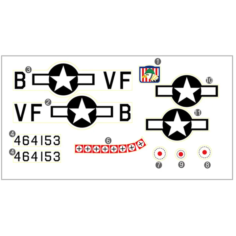 Dynam P51 Mustang V2 Fred Glover Decal