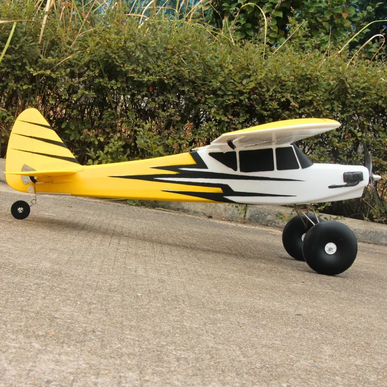 Dynam Primo RC Beginner Trainer Yellow STOL Bigfoot 4S 1450mm w/ Flaps