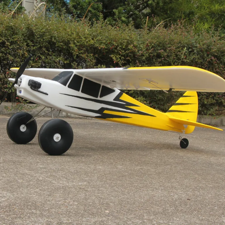 Dynam Primo RC Beginner Trainer Yellow STOL Bigfoot 4S 1450mm w/ Flaps