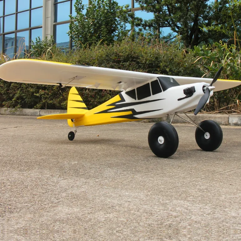 Dynam Primo RC Beginner Trainer Yellow STOL Bigfoot 4S 1450mm w/ Flaps