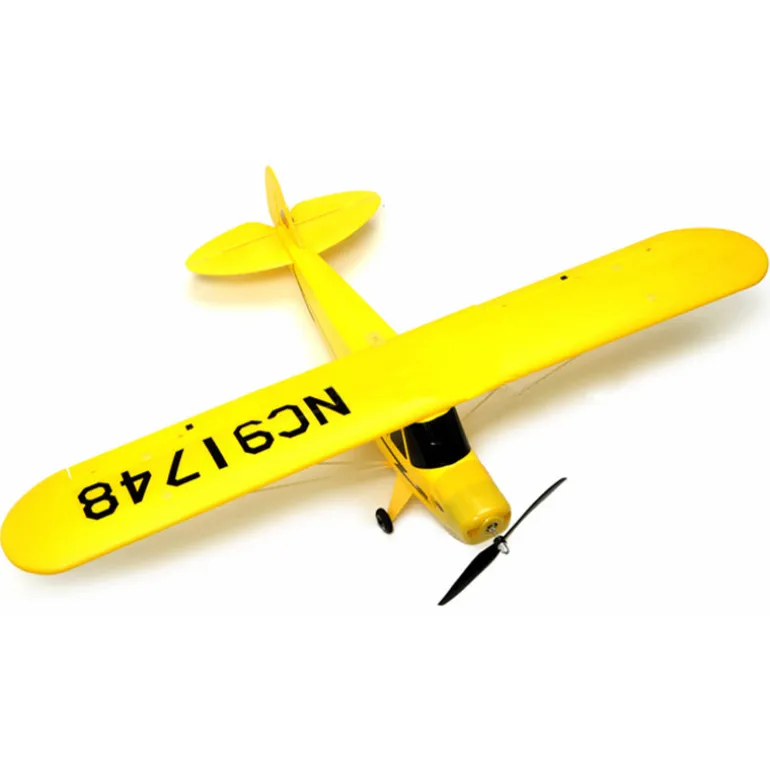 Dynam Super J3 Cub PA-18 RC Scale Trainer Yellow 1100mm 43" Wingspan