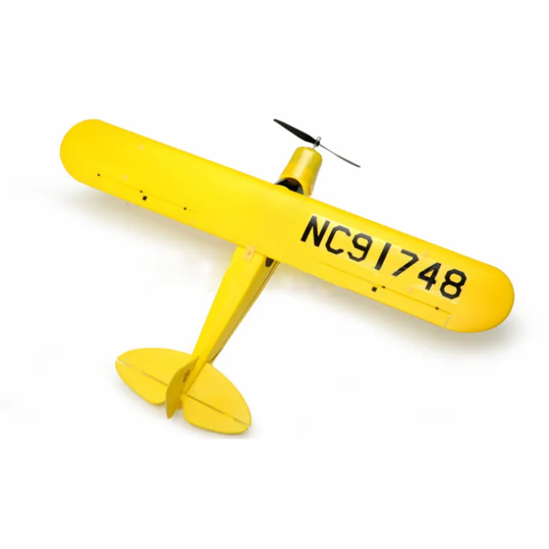 Dynam Super J3 Cub PA-18 RC Scale Trainer Yellow 1100mm 43" Wingspan