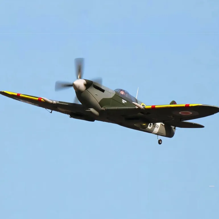 Dynam Supermarine Spitfire V3 RC Warbird Plane 1200mm Wingspan w/ Flaps