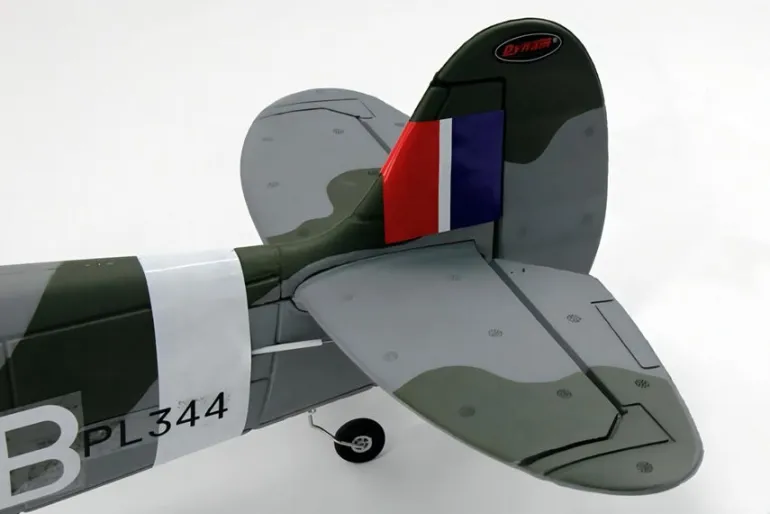 Dynam Supermarine Spitfire V3 RC Warbird Plane 1200mm Wingspan w/ Flaps