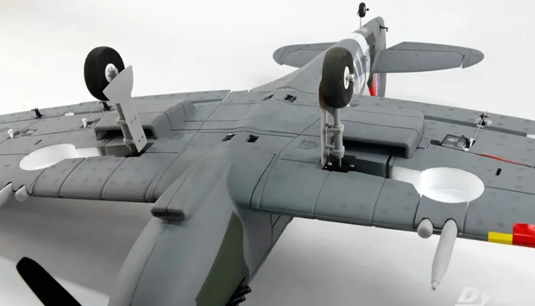 Dynam Supermarine Spitfire V3 RC Warbird Plane 1200mm Wingspan w/ Flaps