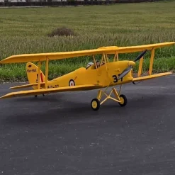Dynam Tiger Moth DH. 82 V2 Yellow 4S RC Biplane 1300mm Wingspan