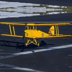 Dynam Tiger Moth DH. 82 V2 Yellow 4S RC Biplane 1300mm Wingspan
