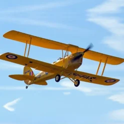 Dynam Tiger Moth DH. 82 V2 Yellow 4S RC Biplane 1300mm Wingspan