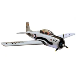 Dynam T-28 Trojan V2 Grey 4S RC Warbird Plane 1300mm w/ Flaps