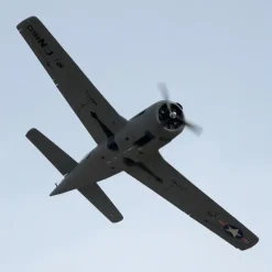 Dynam T-28 Trojan V2 Grey 4S RC Warbird Plane 1300mm w/ Flaps