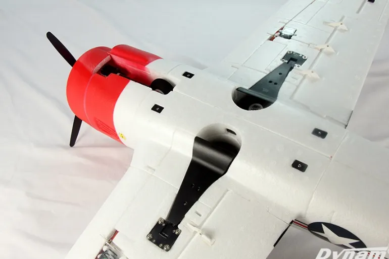 Dynam T-28 Trojan V2 Red 4S RC Warbird Plane 1300mm w/ Flaps