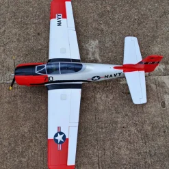 Dynam T-28 Trojan V2 Red 4S RC Warbird Plane 1300mm w/ Flaps
