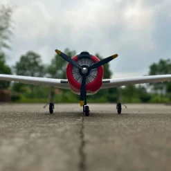 Dynam T-28 Trojan V2 Red 4S RC Warbird Plane 1300mm w/ Flaps