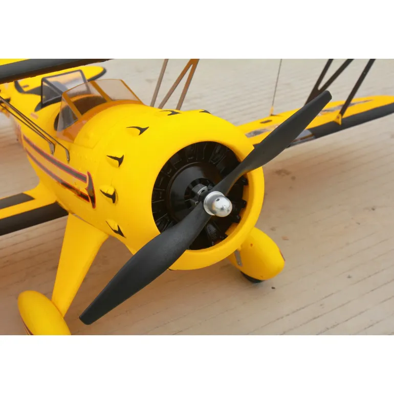 Dynam Waco YMF-5D V2 Yellow 4S RC Biplane 1300mm 51" Wingspan