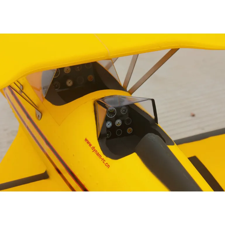 Dynam Waco YMF-5D V2 Yellow 4S RC Biplane 1300mm 51" Wingspan
