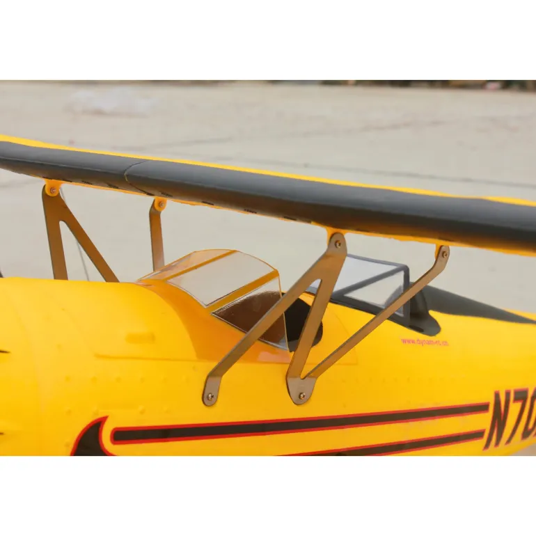 Dynam Waco YMF-5D V2 Yellow 4S RC Biplane 1300mm 51" Wingspan