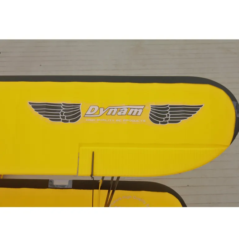 Dynam Waco YMF-5D V2 Yellow 4S RC Biplane 1300mm 51" Wingspan
