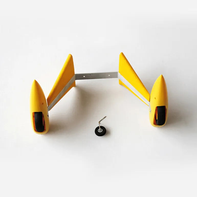 Dynam Waco YMF-5D Yellow Landing Gears