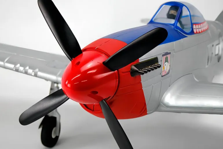 EU/AU/CA Stock Only! Dynam P-51 Mustang V2 Fred Glover RC Warbird Plane 1200mm 47" Wingspan w/ Flaps