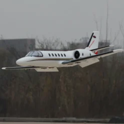 EU Stock Only! Dynam Cessna 550 Turbo Jet V2 White 4S Twin 64mm EDF RC Jet w/ Flaps