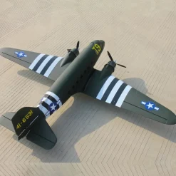 EU Stock Only! Dynam C-47 Skytrain V2 Green RC Warbird Plane 1500mm 59