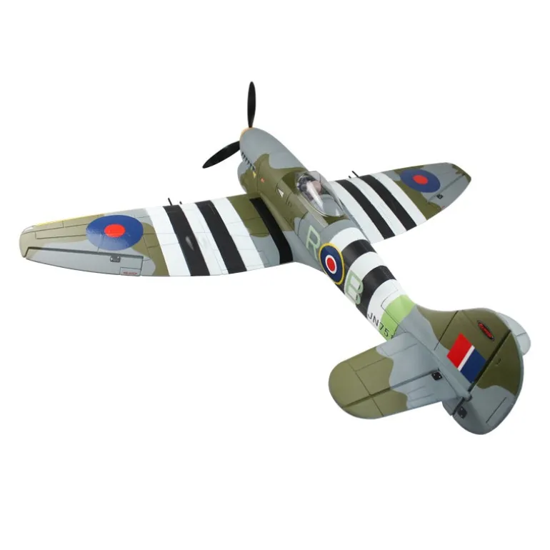 EU Stock Only! Dynam Hawker Tempest V2 4S RC Warbird Plane 1250mm 49" Wingspan