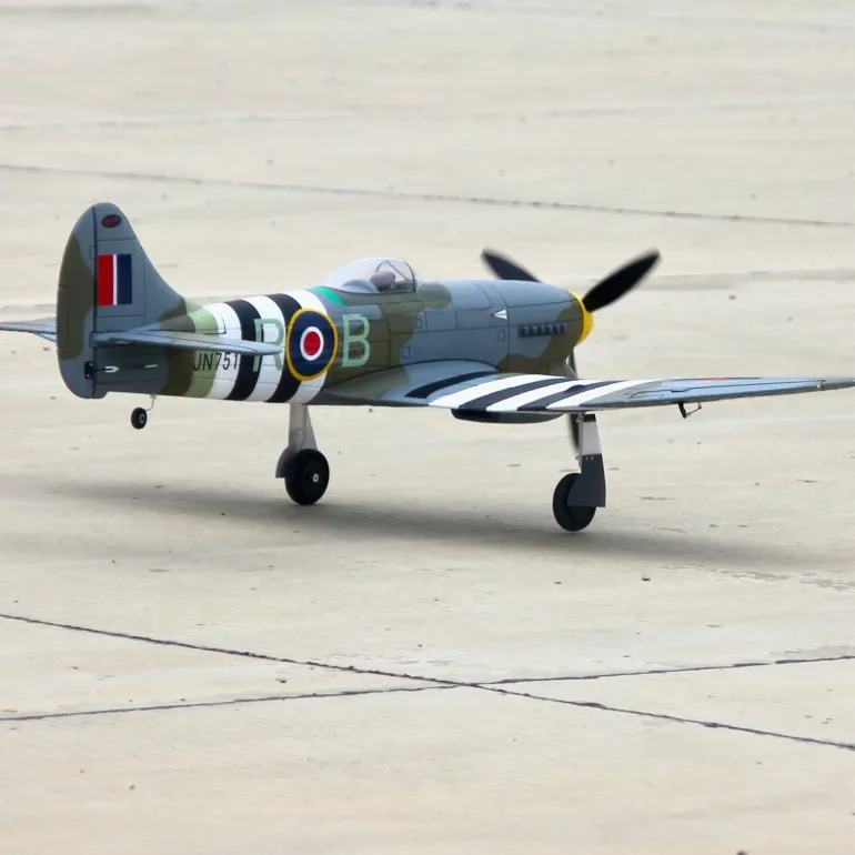 EU Stock Only! Dynam Hawker Tempest V2 4S RC Warbird Plane 1250mm 49" Wingspan