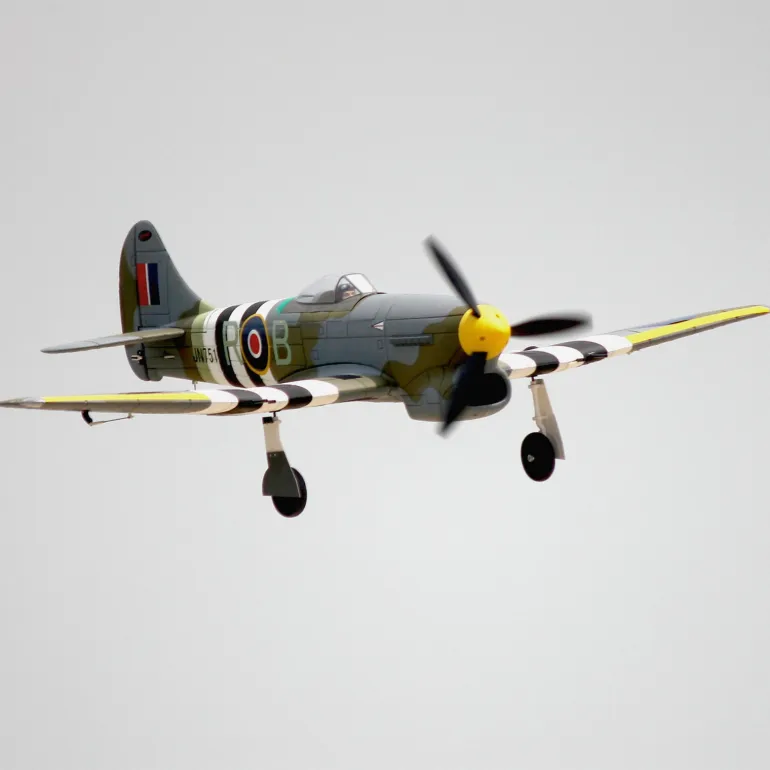 EU Stock Only! Dynam Hawker Tempest V2 4S RC Warbird Plane 1250mm 49" Wingspan