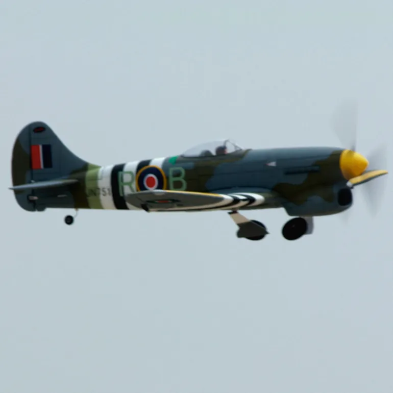 EU Stock Only! Dynam Hawker Tempest V2 4S RC Warbird Plane 1250mm 49" Wingspan