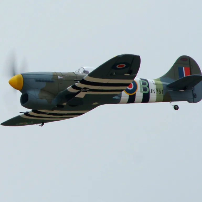 EU Stock Only! Dynam Hawker Tempest V2 4S RC Warbird Plane 1250mm 49" Wingspan