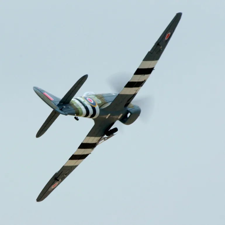 EU Stock Only! Dynam Hawker Tempest V2 4S RC Warbird Plane 1250mm 49" Wingspan