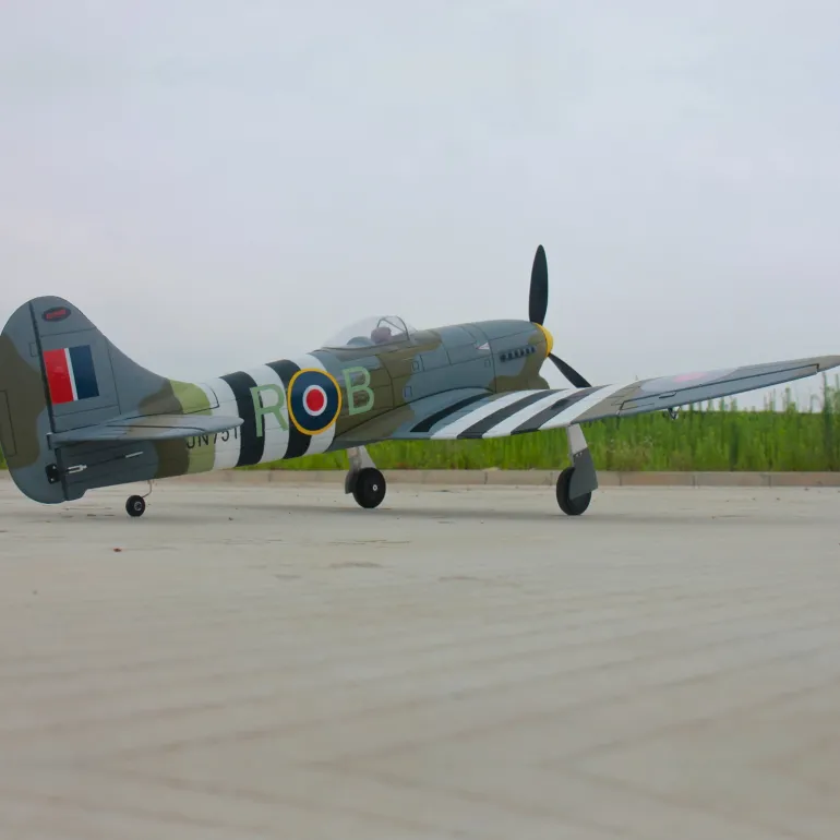 EU Stock Only! Dynam Hawker Tempest V2 4S RC Warbird Plane 1250mm 49" Wingspan
