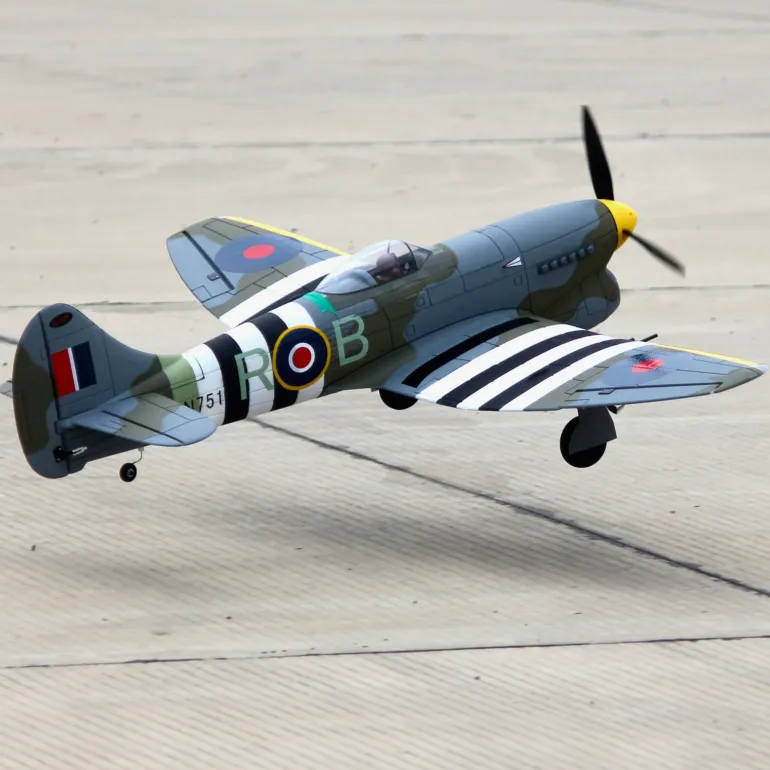 EU Stock Only! Dynam Hawker Tempest V2 4S RC Warbird Plane 1250mm 49" Wingspan