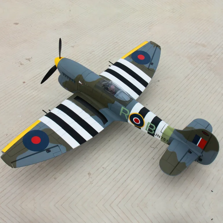 EU Stock Only! Dynam Hawker Tempest V2 4S RC Warbird Plane 1250mm 49" Wingspan