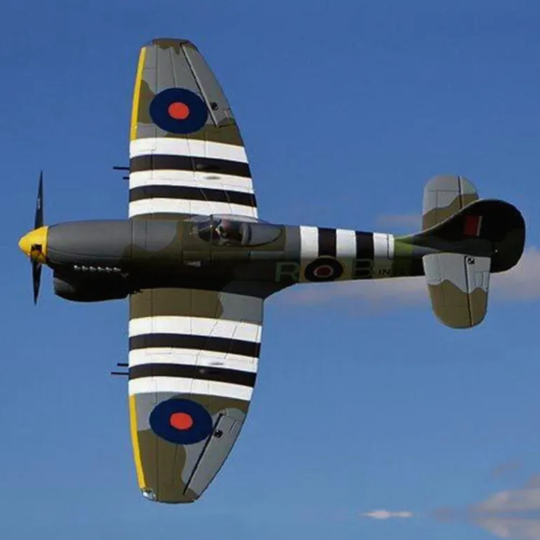 EU Stock Only! Dynam Hawker Tempest V2 4S RC Warbird Plane 1250mm 49" Wingspan