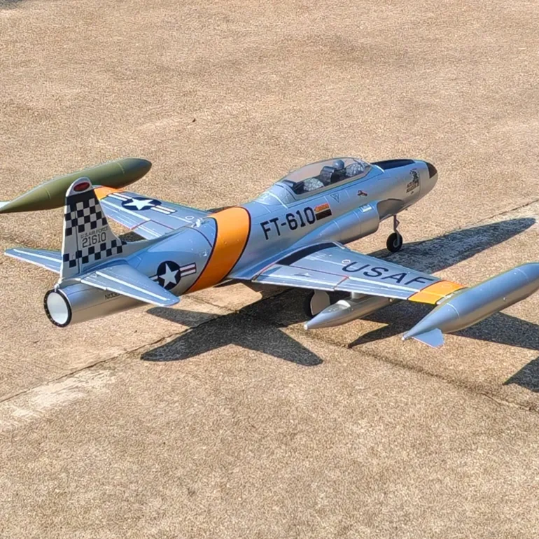 🌟🎉 Exciting New Arrival! Dynam T-33 Shooting Star F80 6S 12-Blade 70mm EDF RC Jet Trainer