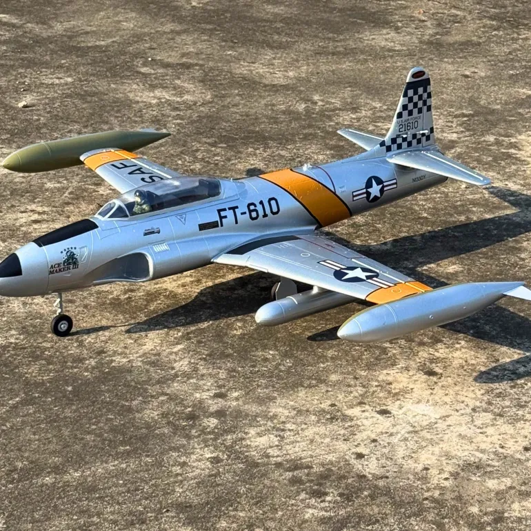 🌟🎉 Exciting New Arrival! Dynam T-33 Shooting Star F80 6S 12-Blade 70mm EDF RC Jet Trainer