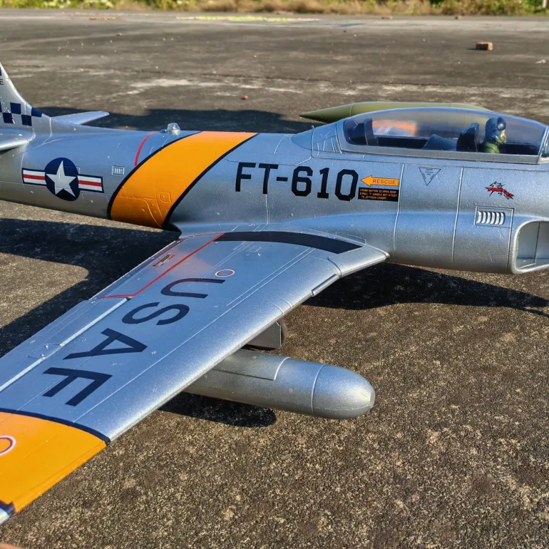 🌟🎉 Exciting New Arrival! Dynam T-33 Shooting Star F80 6S 12-Blade 70mm EDF RC Jet Trainer