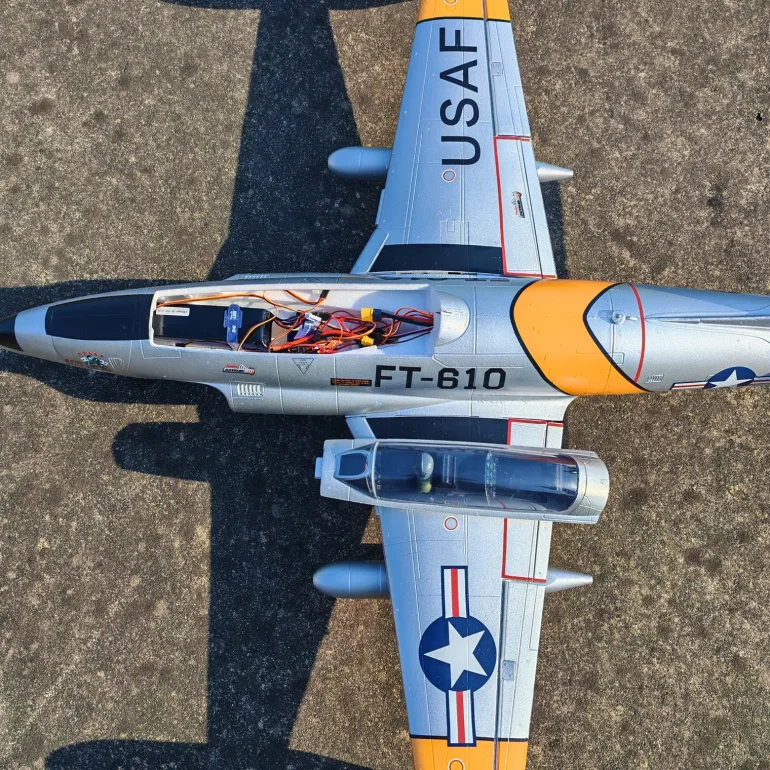 🌟🎉 Exciting New Arrival! Dynam T-33 Shooting Star F80 6S 12-Blade 70mm EDF RC Jet Trainer