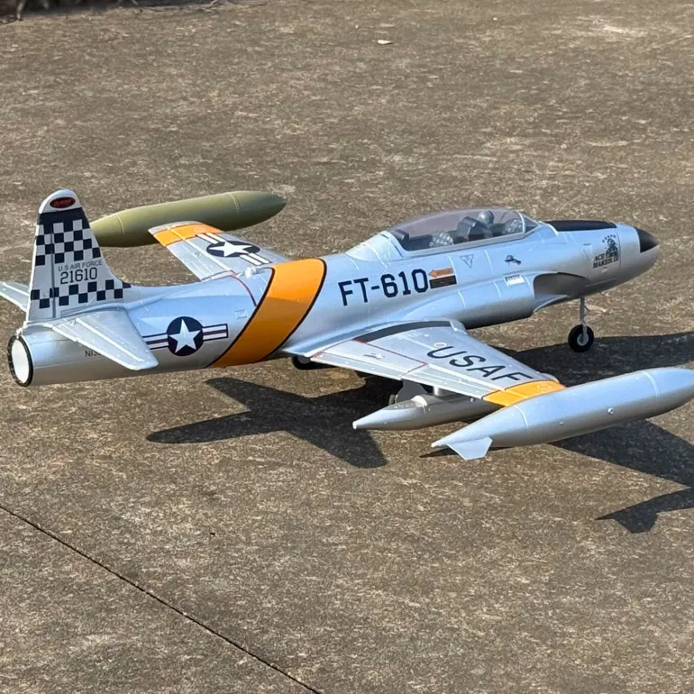 🌟🎉 Exciting New Arrival! Dynam T-33 Shooting Star F80 6S 12-Blade 70mm EDF RC Jet Trainer