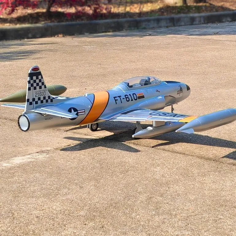 🌟🎉 Exciting New Arrival! Dynam T-33 Shooting Star F80 6S 12-Blade 70mm EDF RC Jet Trainer
