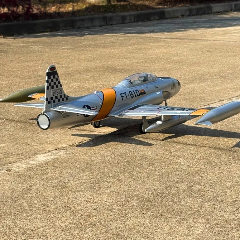 🌟🎉 Exciting New Arrival! Dynam T-33 Shooting Star F80 6S 12-Blade 70mm EDF RC Jet Trainer