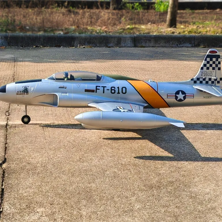 🌟🎉 Exciting New Arrival! Dynam T-33 Shooting Star F80 6S 12-Blade 70mm EDF RC Jet Trainer