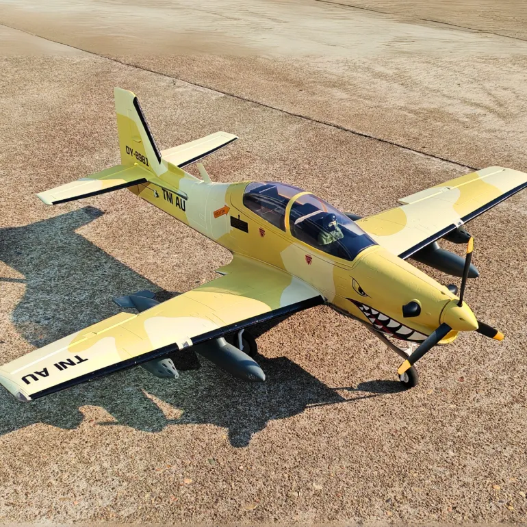 🌟🎉 Exciting New Release! Dynam EMB-312 Tucano 4S RC Scale Plane 1.3m w/ Flaps