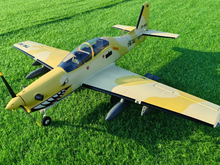 🌟🎉 Exciting New Release! Dynam EMB-312 Tucano 4S RC Scale Plane 1.3m w/ Flaps