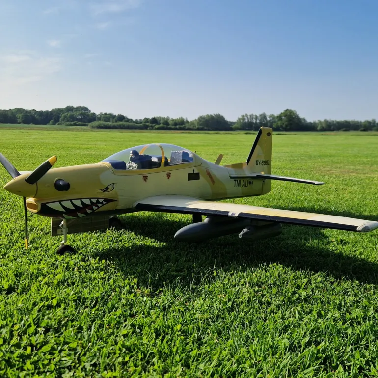 🌟🎉 Exciting New Release! Dynam EMB-312 Tucano 4S RC Scale Plane 1.3m w/ Flaps