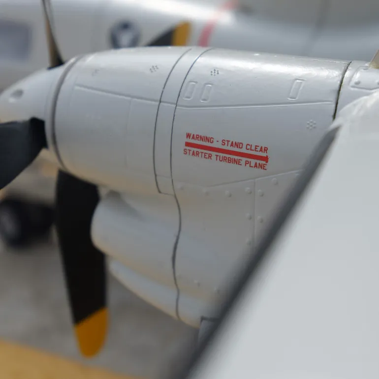 🌟🎉 New Release! Dynam E-2C Hawkeye AEW 1500mm Twin-Engine 360° Rotating Radar RC Scale Airplane