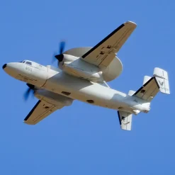 🌟🎉 New Release! Dynam E-2C Hawkeye AEW 1500mm Twin-Engine 360° Rotating Radar RC Scale Airplane